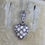 Thumbnail: Antique Edwardian Hallmarked Silver Paste Heart Necklace, 15" Chain