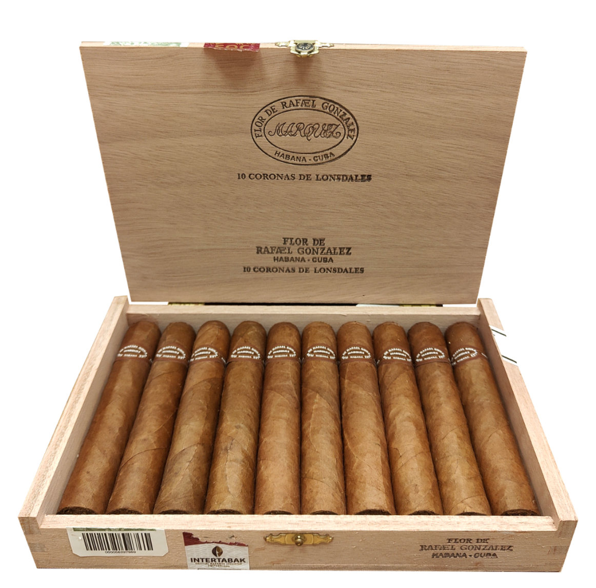 Rafael González Coronas de Lonsdale - Box of 10 Cigars
