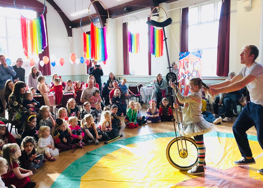 circus theme greatest showman party