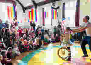 circus theme greatest showman party