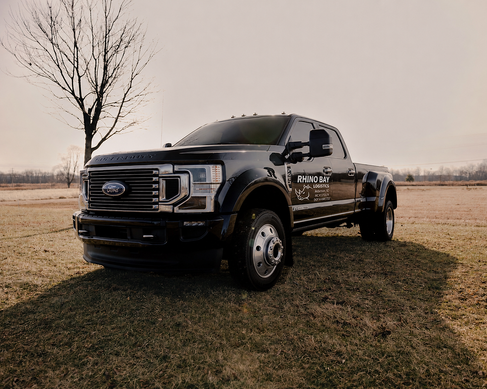 2026 Ford F450 with Rhino Bay Logistics Logo