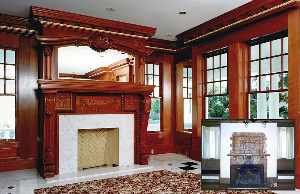 Fireplace, Before and After