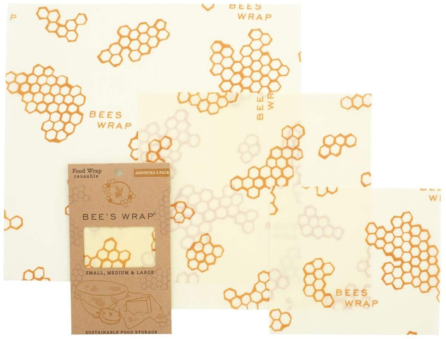 Bee Wrap set of 3 - Assorted