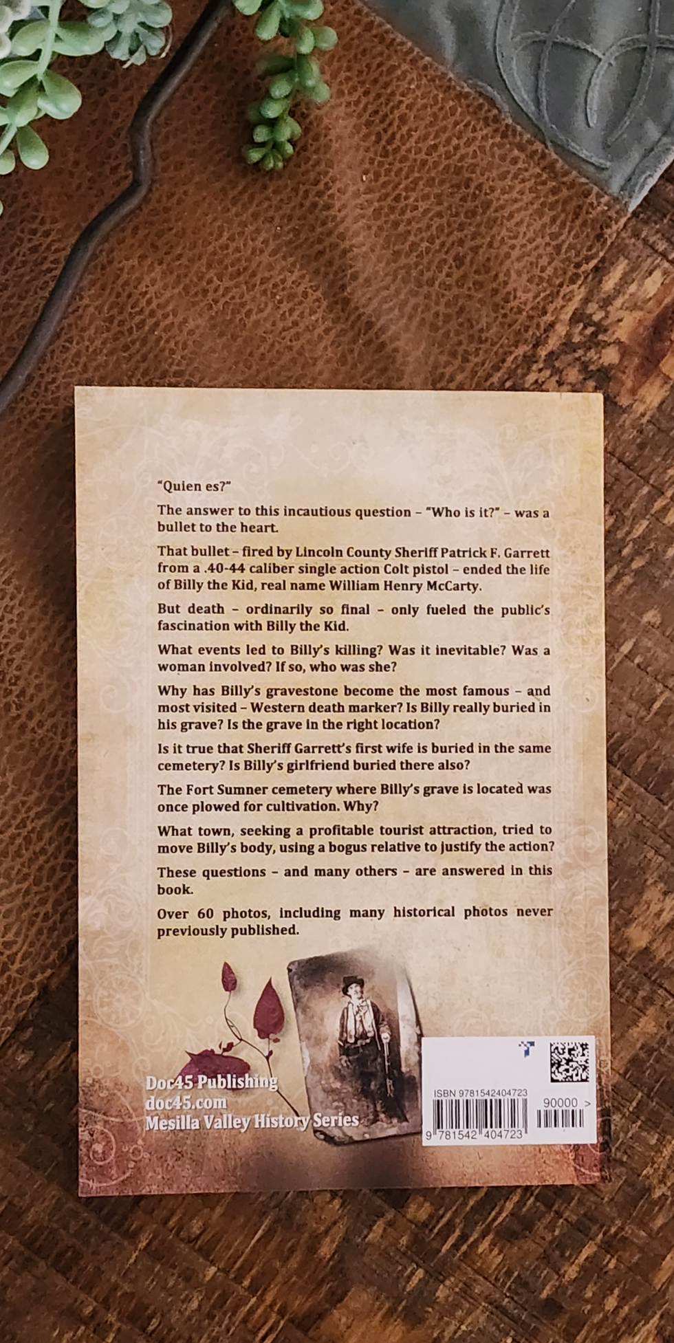 Billy the Kid's Grave Book back