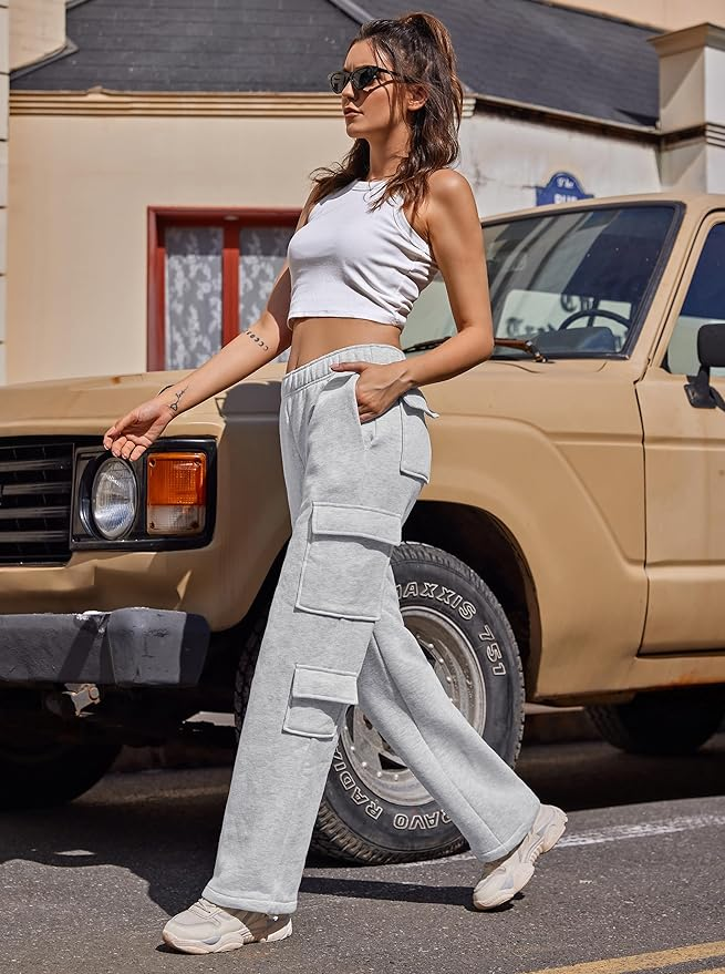 Cargo sweatpants with pockets