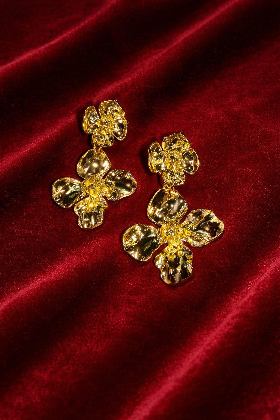 Thumbnail: Golden Bloom Statement Earrings