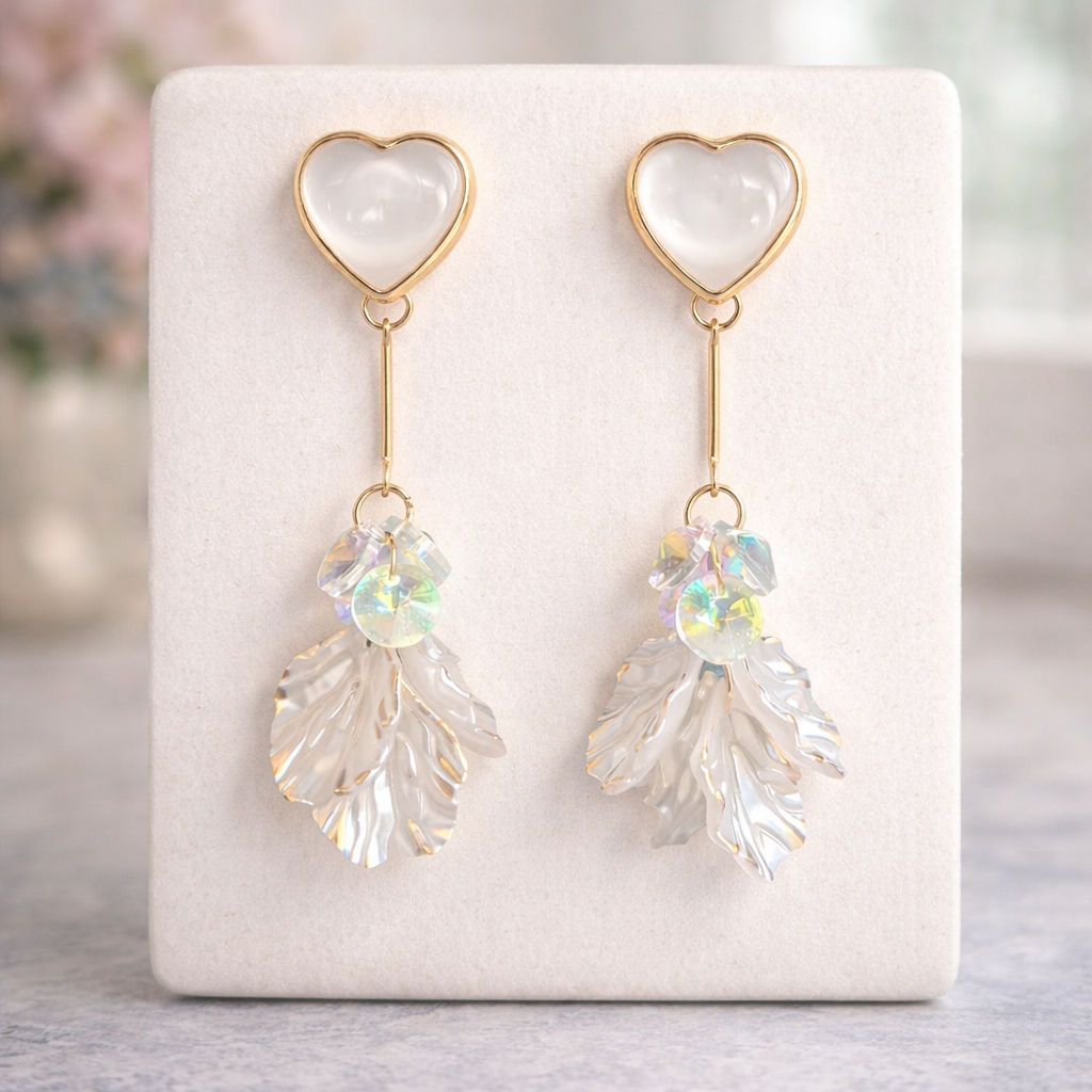 Sweetheart Bloom Stud Earrings