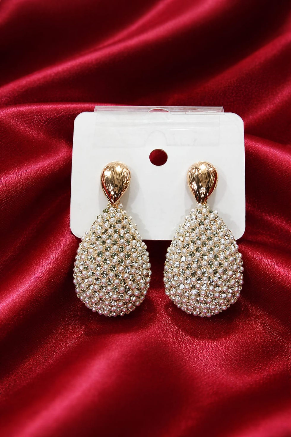 Thumbnail: Pearl Drop Luxe Earrings