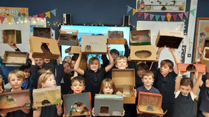 Have you ever seen a cave painting in a cave? Hazel class have been getting creative...