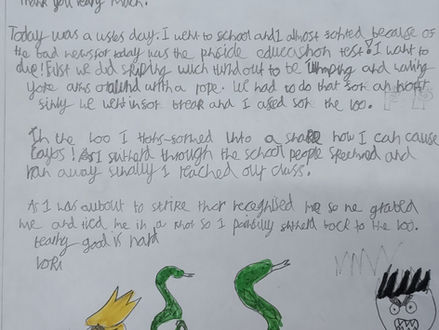 Published writing in Hazel class