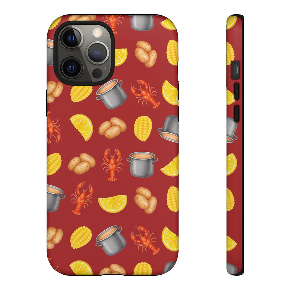 Thumbnail: Phone Cases Louisiana Crawfish Boil Inspired Design
