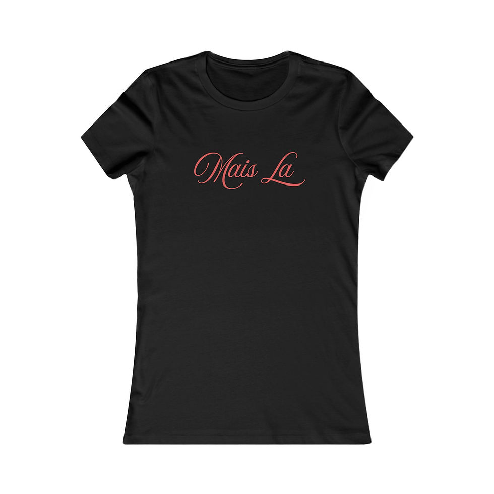 Thumbnail: Chic Women's Tee with 'Mais La' Design