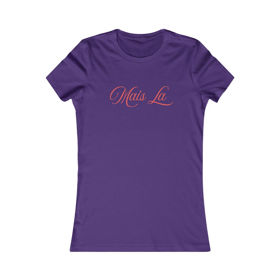 Thumbnail: Chic Women's Tee with 'Mais La' Design