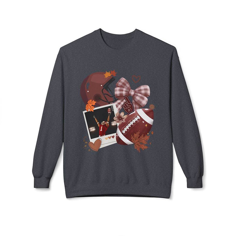 Thumbnail: Football-Themed Crewneck Sweatshirt