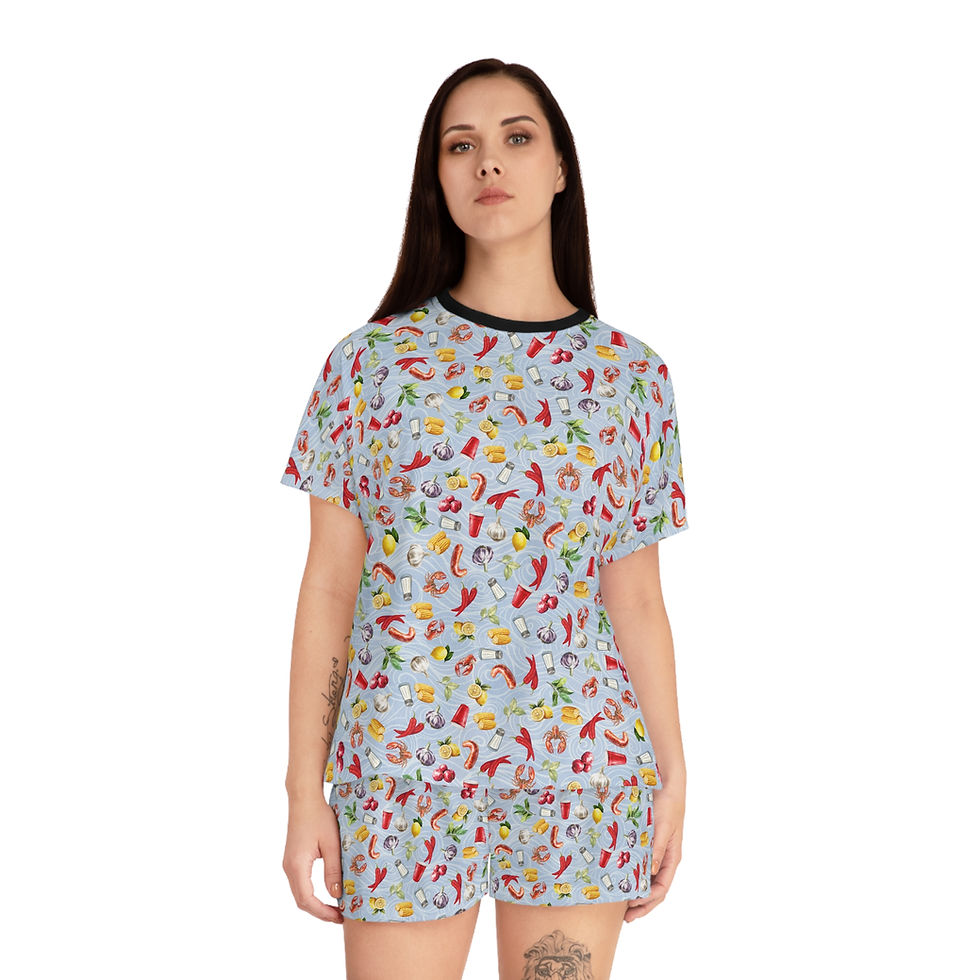 Thumbnail: Colorful Women's Short Pajama Set