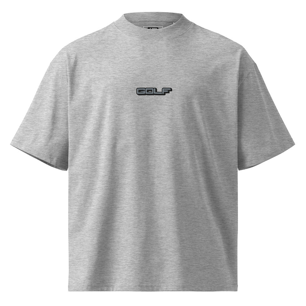 Thumbnail: Unisex organic oversized high neck t-shirt