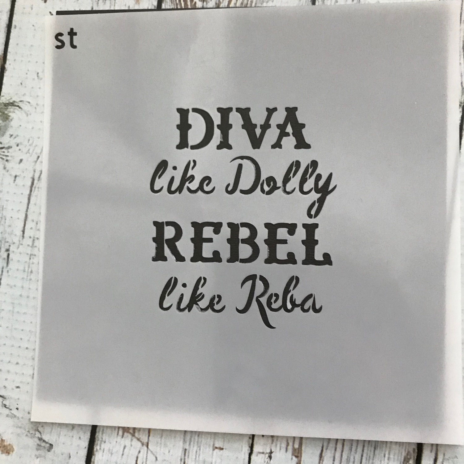 Diva  stencil 