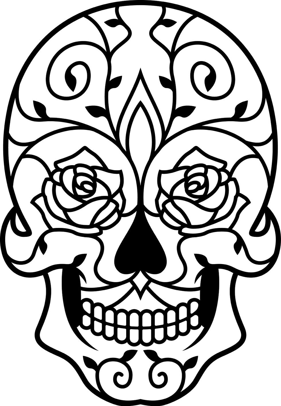 Thumbnail: Sugar skull stencils 