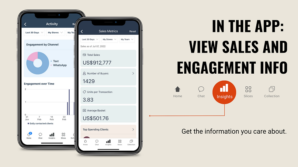 BSPK Shopify app: view sales and engagement info