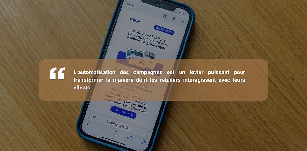 L’automatisation des campagnes est un levier puissant pour transformer la manière dont les retailers interagissent avec leurs clients.