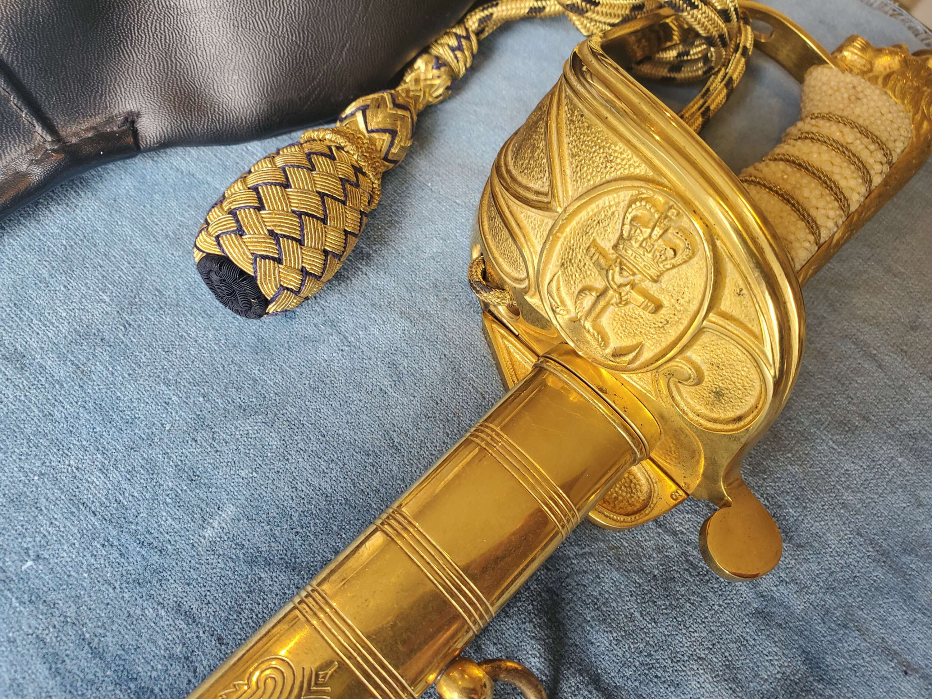 Wilkinson Royal Navy Elizabeth II Naval Officers Ceremonial Sword