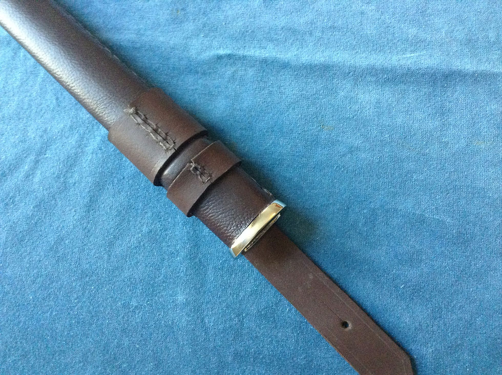 Thumbnail: British Army Infantry Offficers Sam Browne Leather Field Sword Scabbard 1897P
