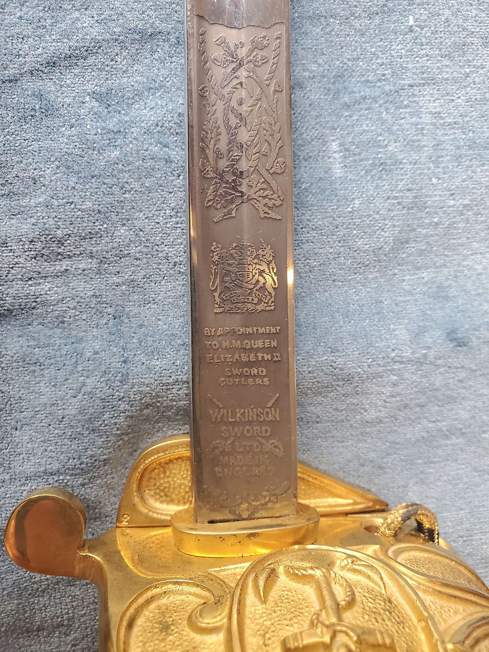 Thumbnail: Wilkinson Royal Navy Elizabeth II Naval Officers Ceremonial Sword