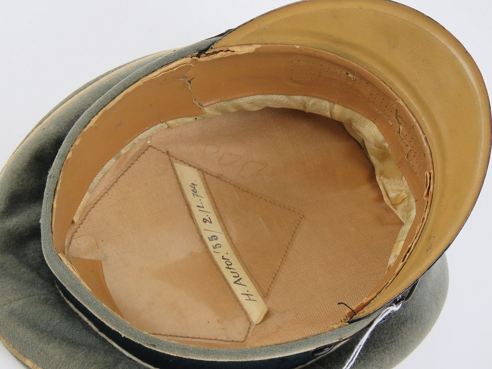Thumbnail: WWII German Infantry NCOs peaked cap, label within
