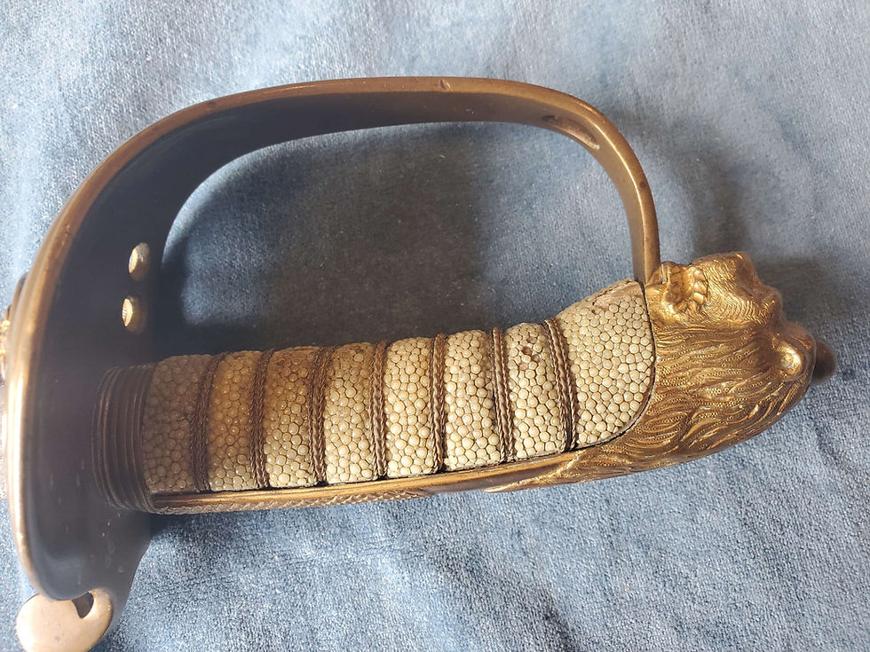 Thumbnail: British Royal Navy Naval Officers Sword, Scabbard
