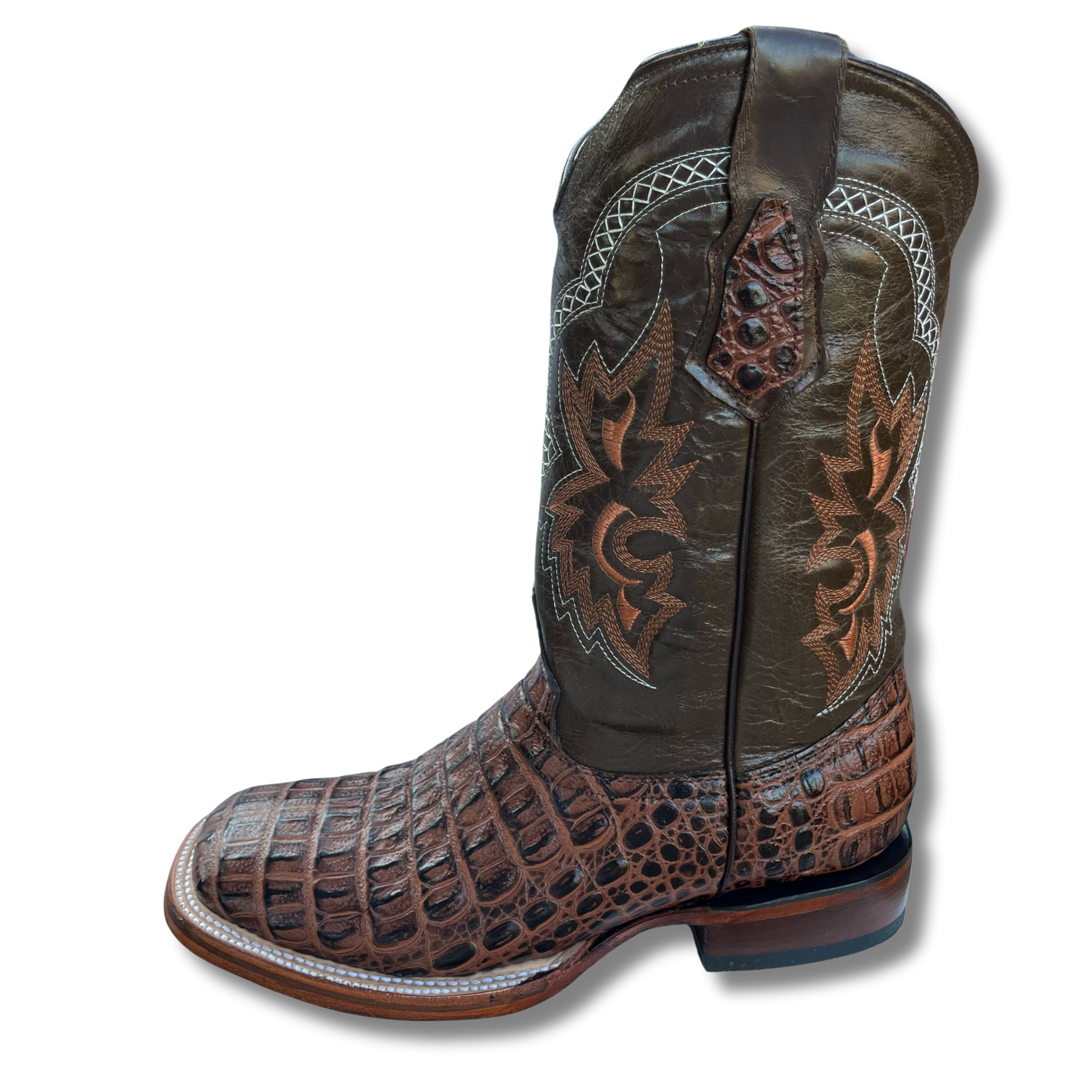 Cognac colored men's western boot