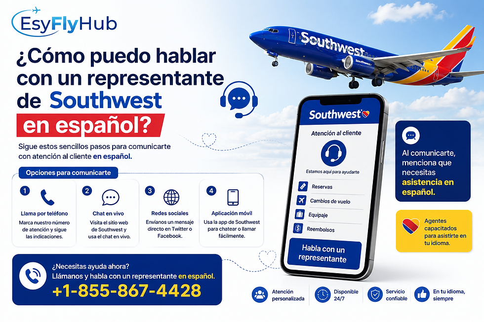 ¿Cómo puedo hablar con un representante de Southwest en español?