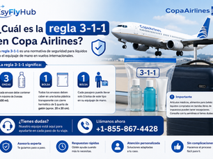 ¿Cuál es la regla 3-1-1 en Copa Airlines?