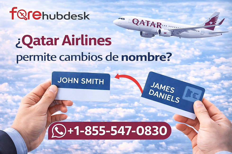 ¿Qatar Airlines permite cambios de nombre?