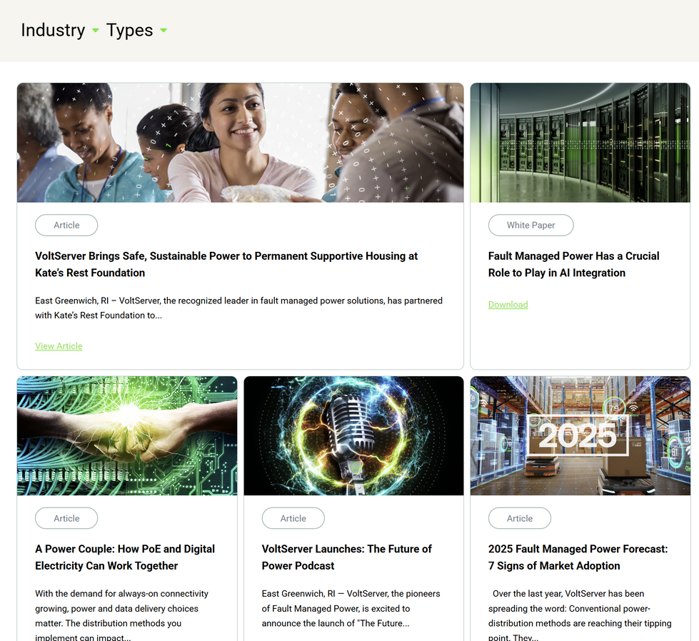Content Library - Categorized