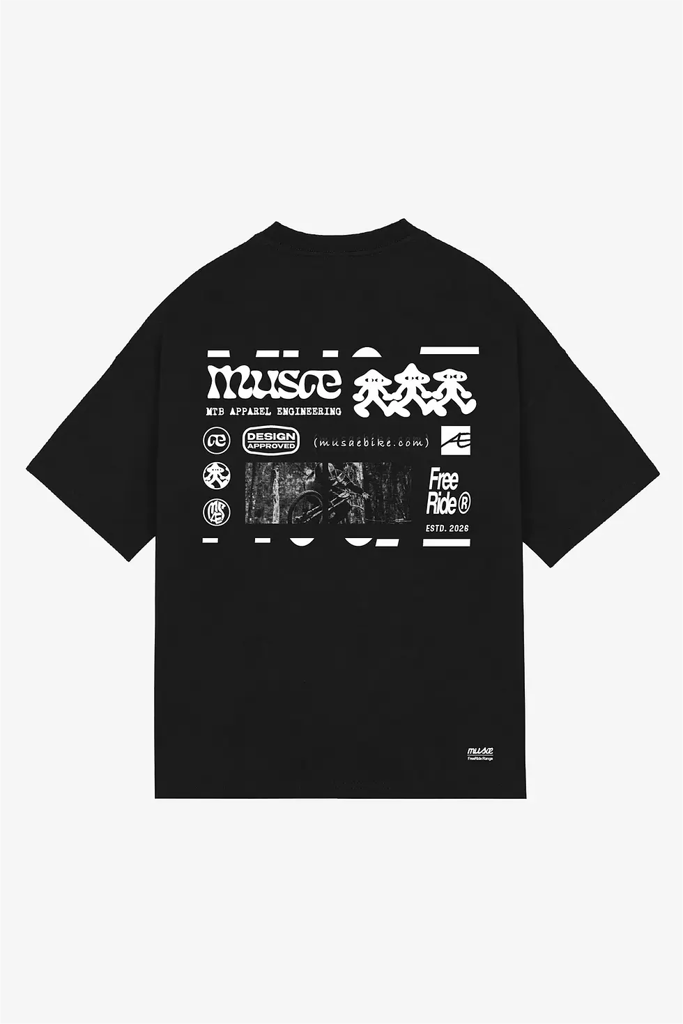 T-Shirt Approved FreeRide Musaebike vue de dos