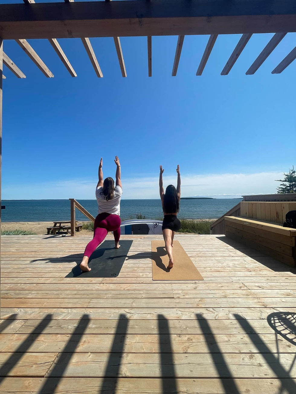 Yoga, café & baignade