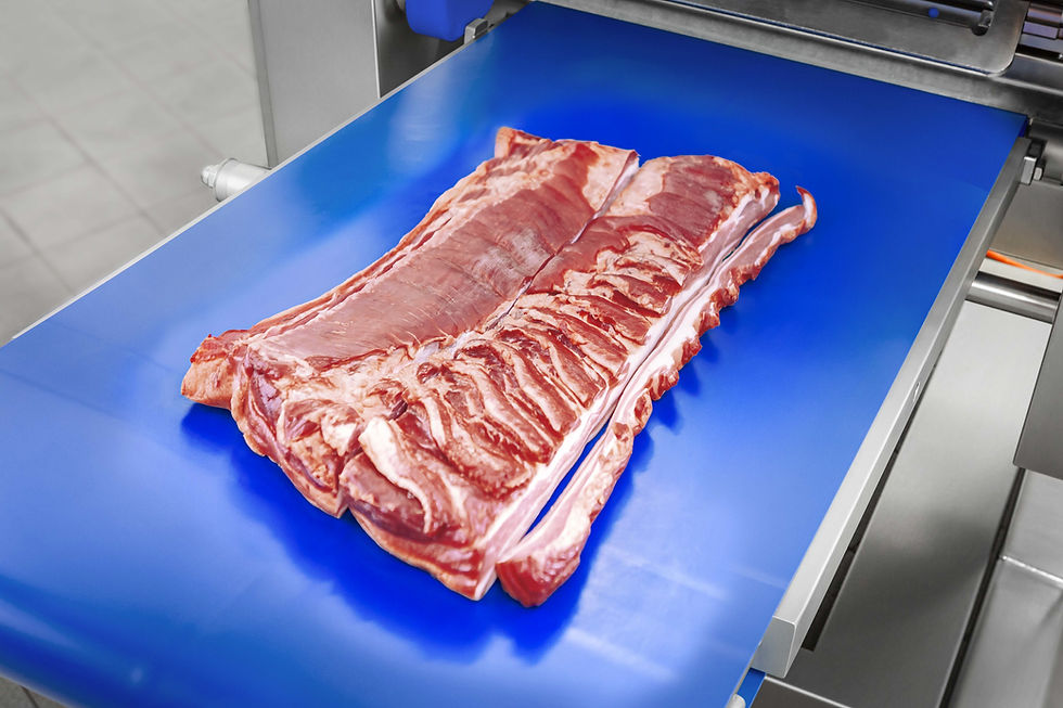 meat on the tray going into the ASB 460/560/770