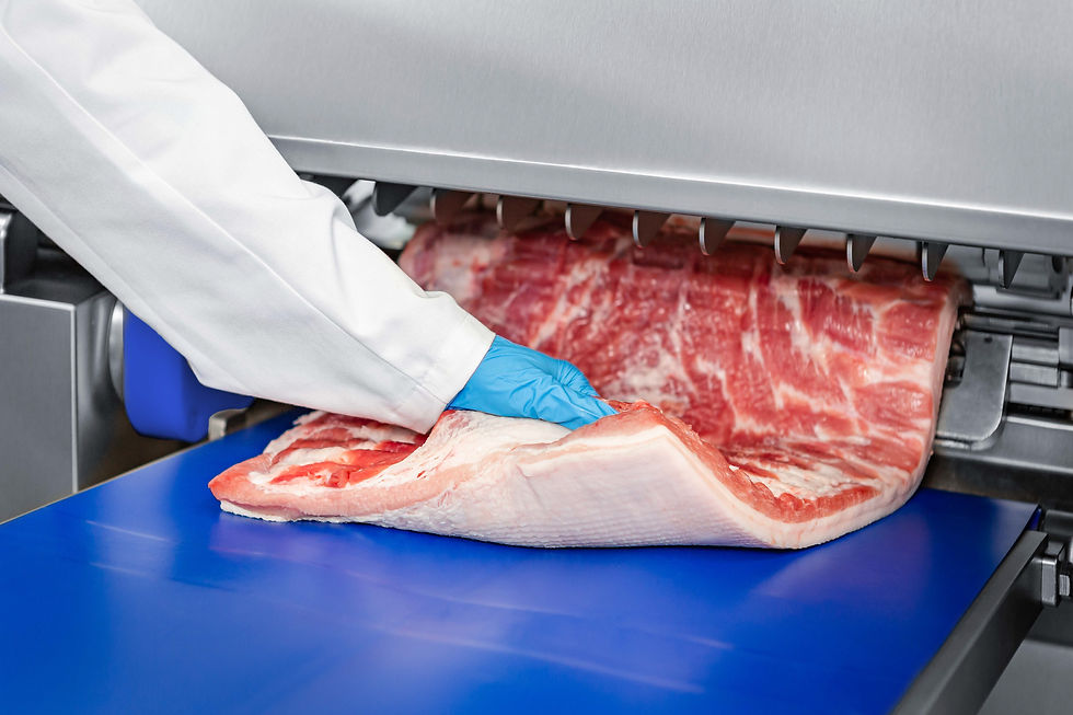 meat on the tray going into the ASB 460/560/770