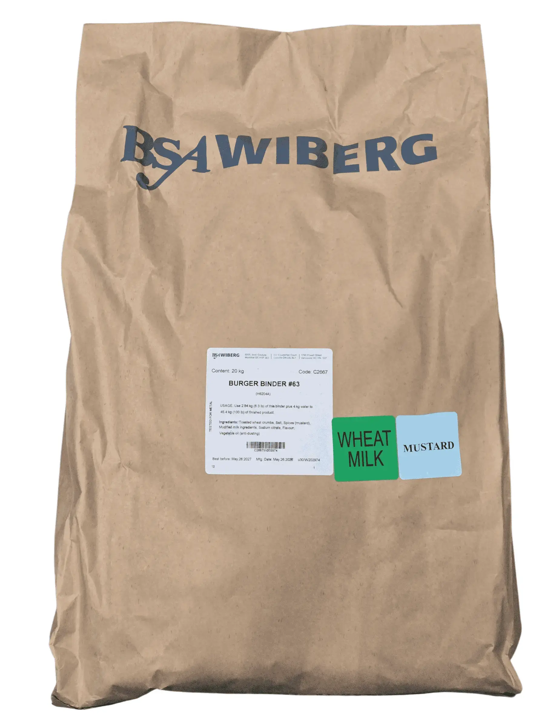Burger Binder #63 - 20 kg