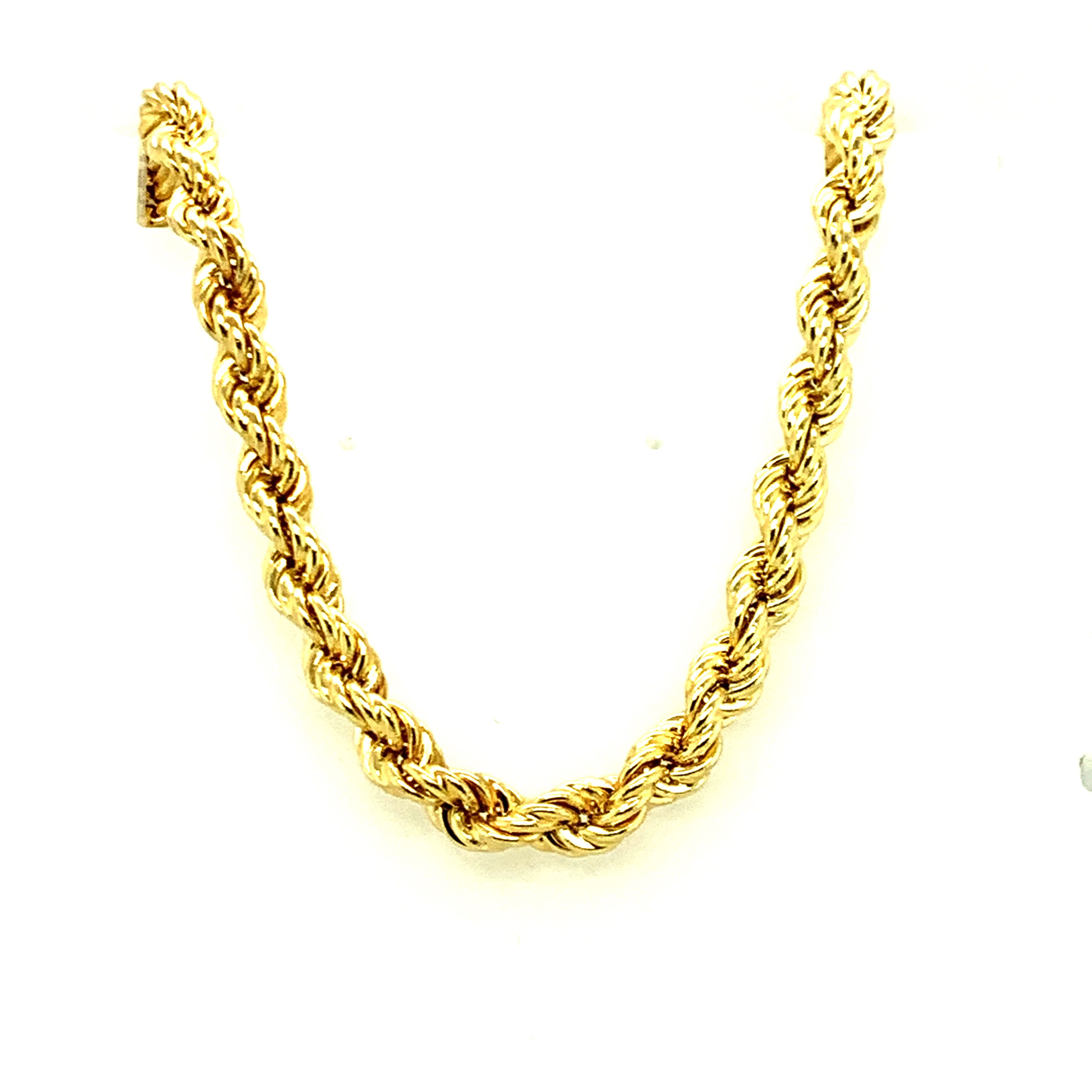 18 KT "ROPE" CHAIN
