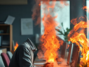 burned out officer in fire