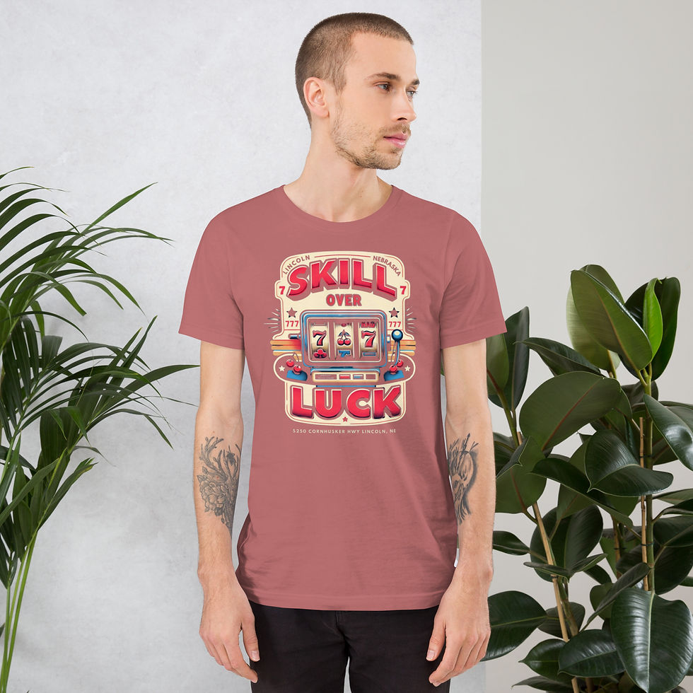 Thumbnail: Skill Over Luck Skilled Gamers Shirt