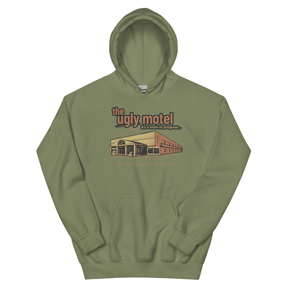 Thumbnail: Custom Ugly Motel Hoodie – Lincoln, Nebraska's Coziest Souvenir