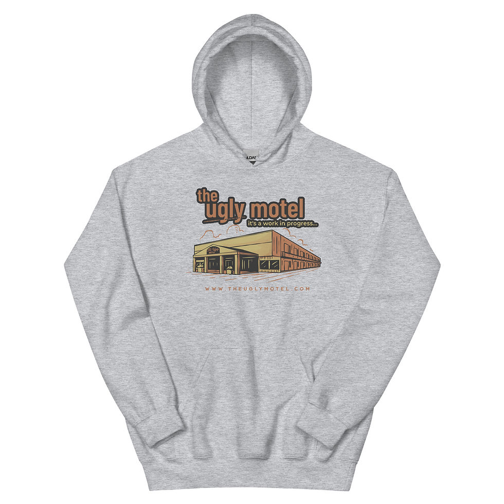 Thumbnail: Custom Ugly Motel Hoodie – Lincoln, Nebraska's Coziest Souvenir