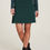 Miniatura: Falda entallada de punto, verde oscuro