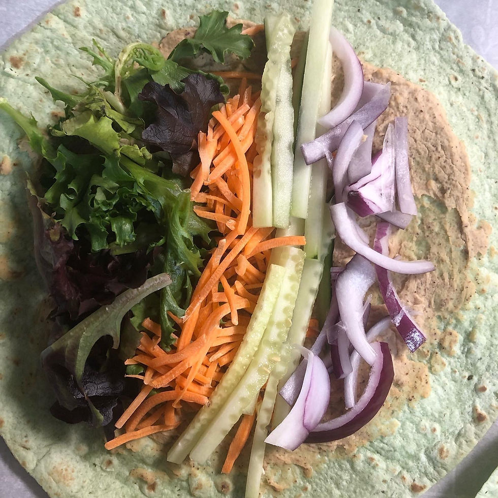 Thumbnail: Tuna & Hummus Spinach Wrap Recipe