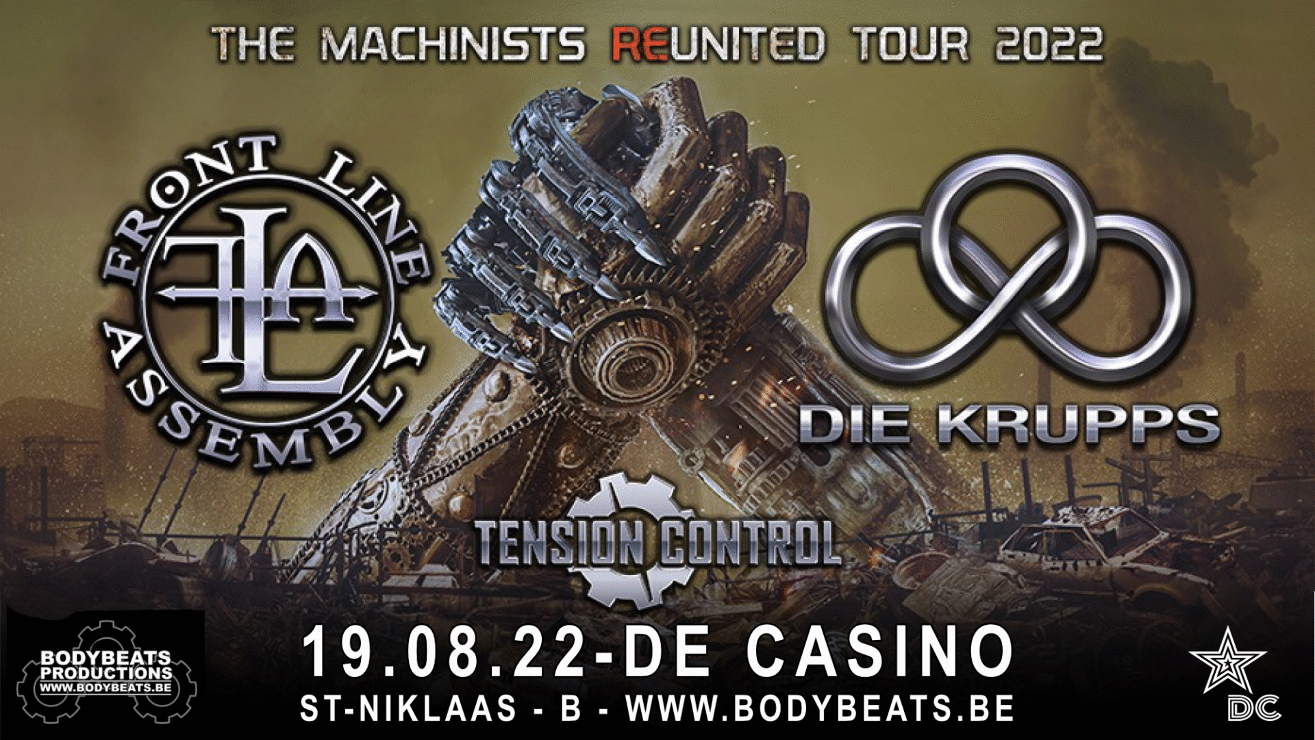 Concerttip | Die Krupps & Front Line Assembly, De Casino