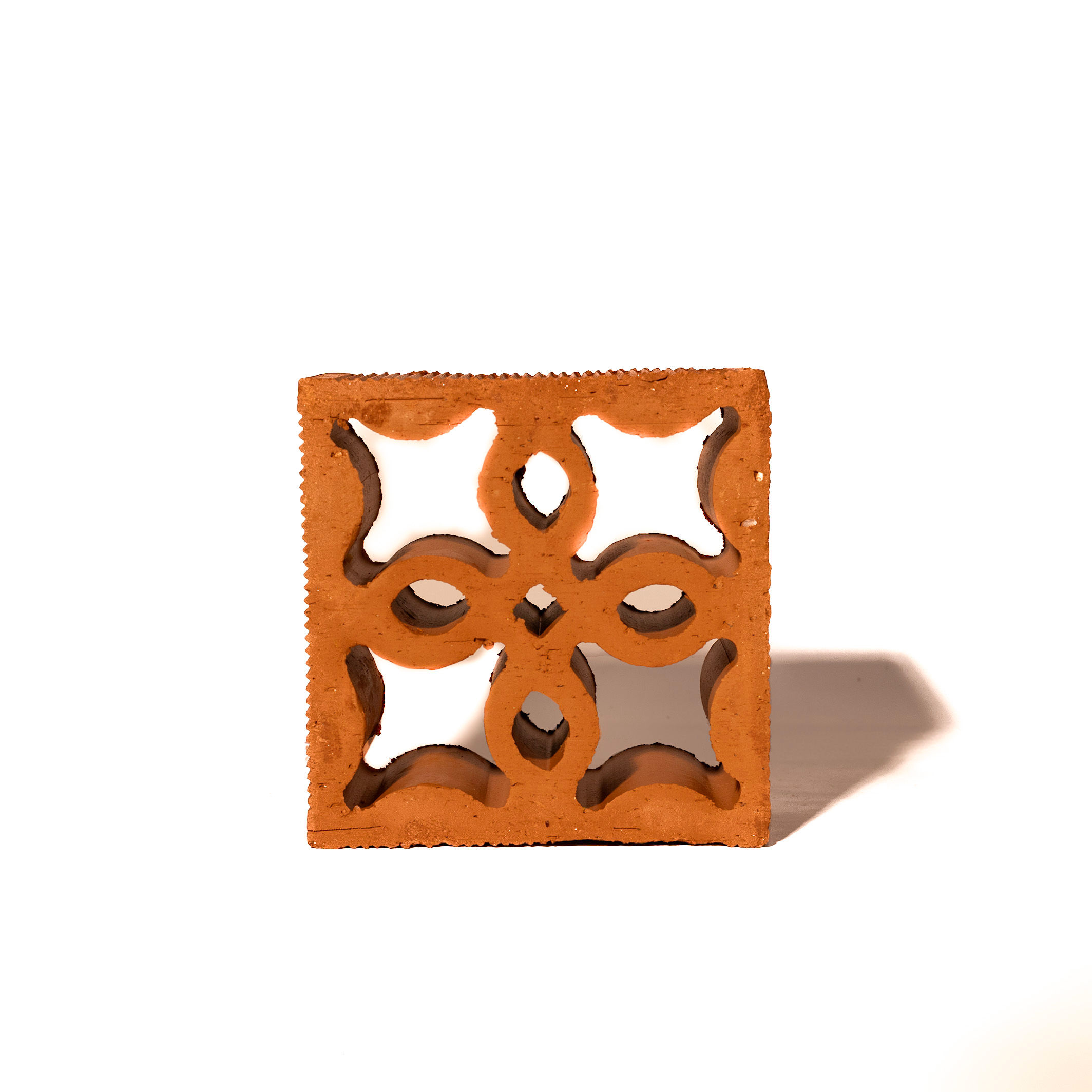 Tijolo vazado reto flor