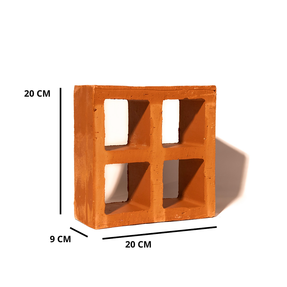 Miniatura: Tijolo vazado cubo em quatro