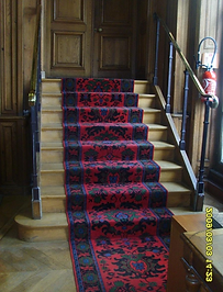 passage escalier moquette tendue